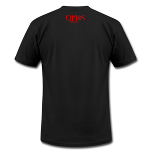 NO EASY WAY OUT- T-Shirt with RED LETTERING - black