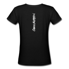 ALPHA AS FUCK - PREMIUM WOMEN'S S/S V NECK TEE - black