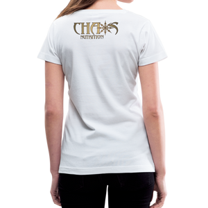 RIDE OR DIE- GUNS BLAZIN' BLACK V- NECK TEE - white