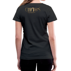 RIDE OR DIE- GUNS BLAZIN' BLACK V- NECK TEE - black
