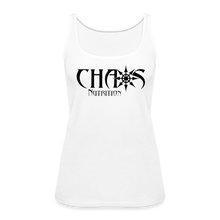 Chaos Nutrition OG Black Logo Women’s Premium Tank Top - white