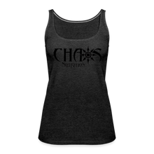 Chaos Nutrition OG Black Logo Women’s Premium Tank Top - charcoal grey