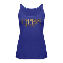 Chaos Nutrition OG Gold Logo Women’s Premium Tank Top - royal blue