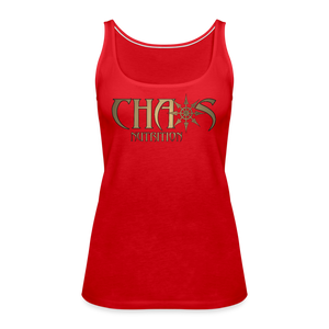 Chaos Nutrition OG Gold Logo Women’s Premium Tank Top - red