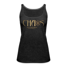Chaos Nutrition OG Gold Logo Women’s Premium Tank Top - charcoal grey