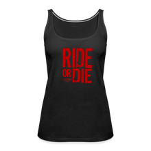 Ride Or Die Red Logo Women’s Premium Tank Top - black