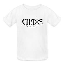 OG Chaos Nutrition Youth Tagless T-Shirt Black Logo - white