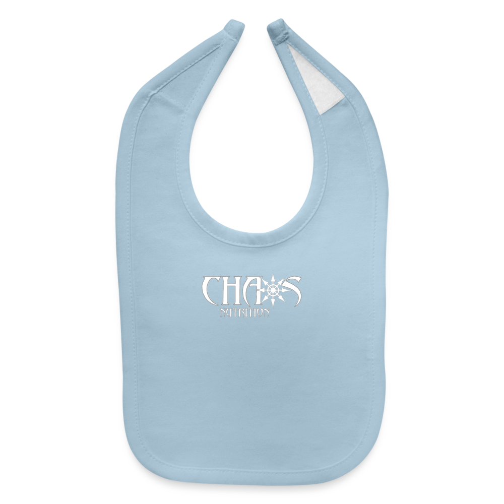 Chaos Nutrition Baby Bib - light blue