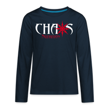 Kids' Premium Long Sleeve T-Shirt w/ OG Chaos Logo - deep navy