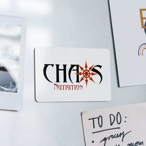 Chaos Nutrition Rectangle Magnet - white