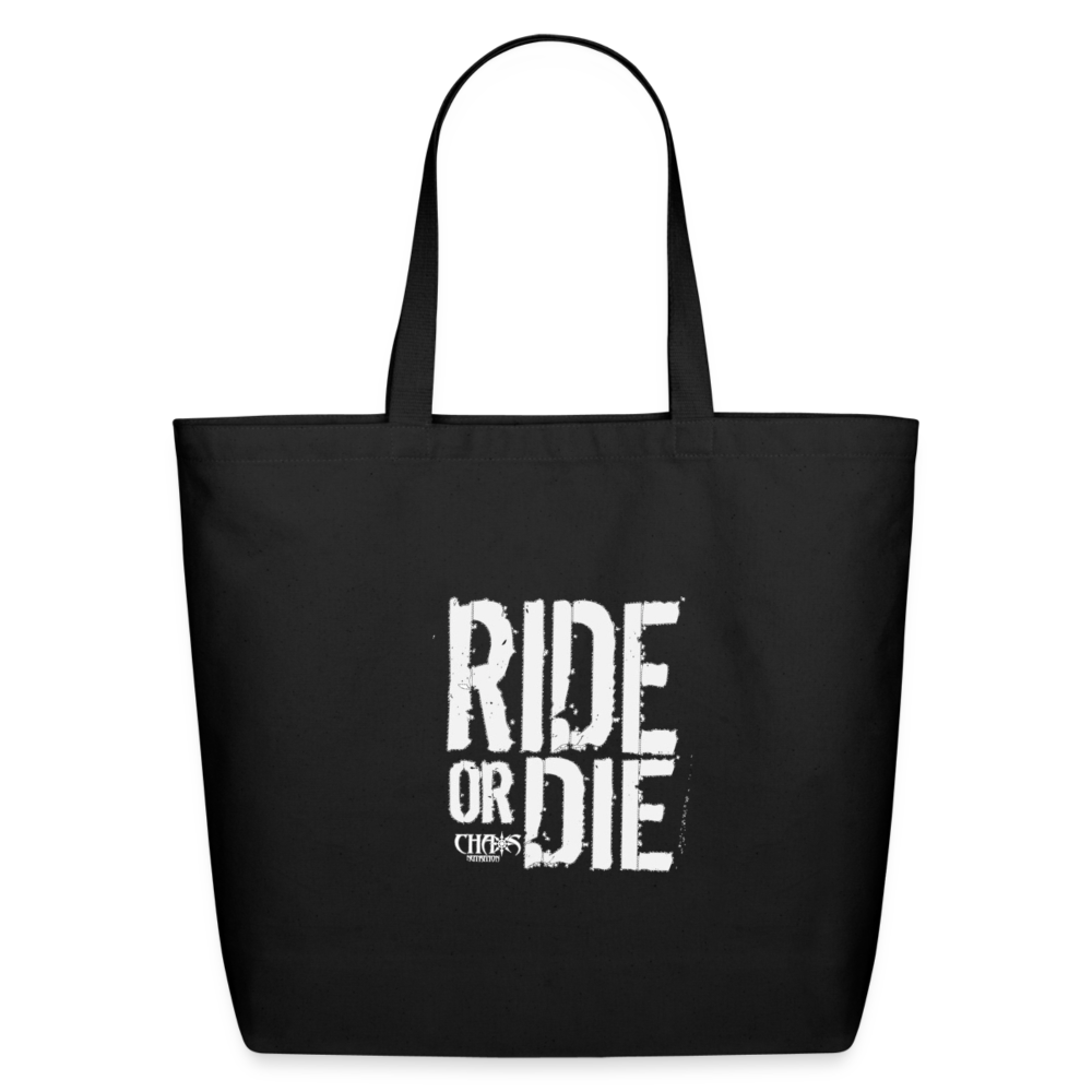 Ride Or Die Eco-Friendly Cotton Tote - black