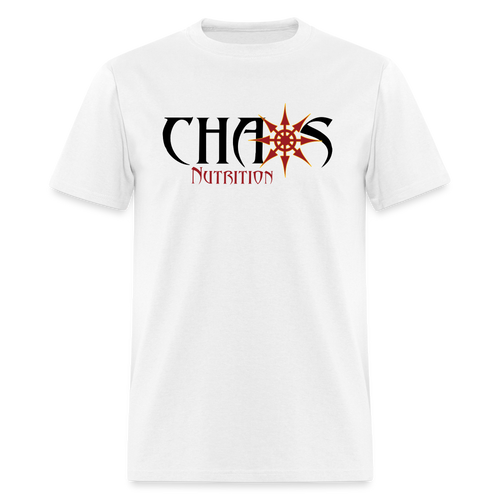 OG LOGO T-SHIRT with BLACK, RED and GOLD LOGO - white