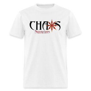 OG LOGO T-SHIRT with BLACK, RED and GOLD LOGO - white