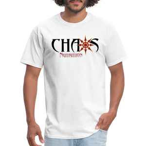 OG LOGO T-SHIRT with BLACK, RED and GOLD LOGO - white