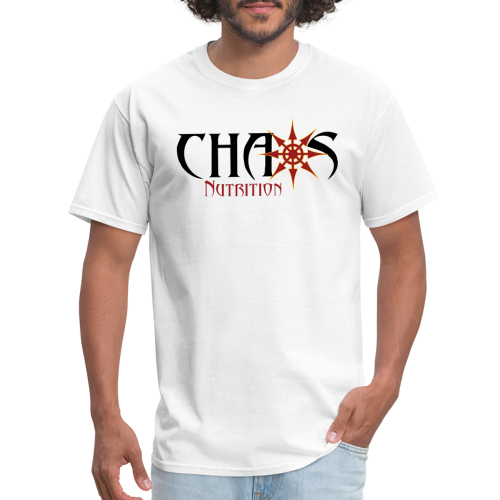 OG LOGO T-SHIRT with BLACK, RED and GOLD LOGO - white