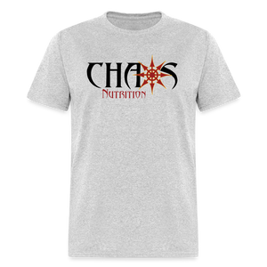 OG LOGO T-SHIRT with BLACK, RED and GOLD LOGO - heather gray