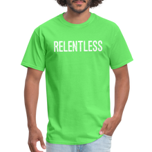 RELENTLESS T-SHIRT with WHITE LETTERING - kiwi