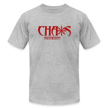 OG Chaos T- Shirt Red Logo - heather gray