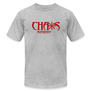 OG Chaos T- Shirt Red Logo - heather gray