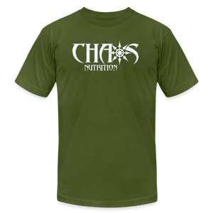 OG Chaos T- Shirt White Logo - olive